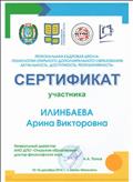 Сертификат участника региональной кадровой школы: "Технологии открытого доп.образования..."
